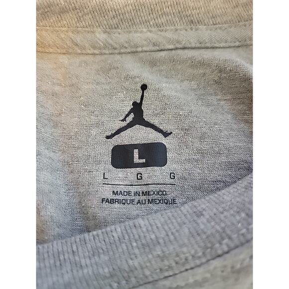 NWT Jordan Jump Man Gray Purple Blue Big Logo SS T Shirt Men's Large - Picture 11 of 12